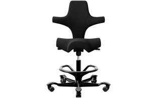 HÅG Bürostuhl Capisco 8106 mit Fussring Schwarz