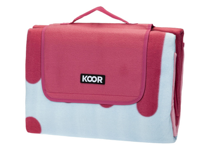 KOOR picnic blanket gelato pink 200 x 200 cm