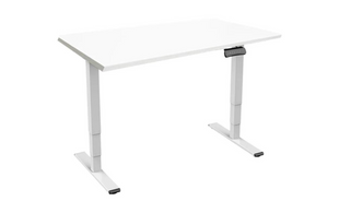 Table Contini RAL 9016 1,6 x 0,8 m blanc avec plateau blanc