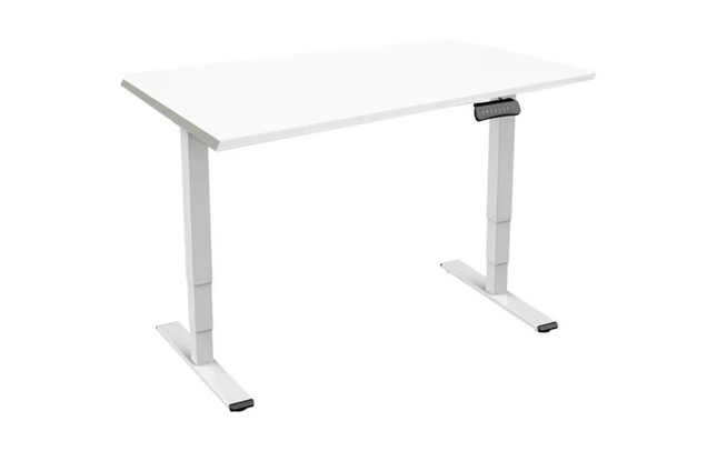 Table Contini RAL 9016 2,0 x 0,9 m blanc avec plateau blanc