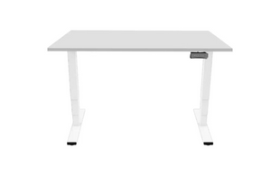 Table Contini RAL 9016 1,8 x 0,8 m blanc avec plateau gris
