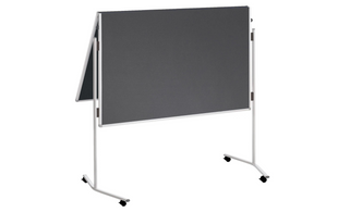 Franken Pinnwand Eco 150 cm x 120 cm, Grau, klappbar