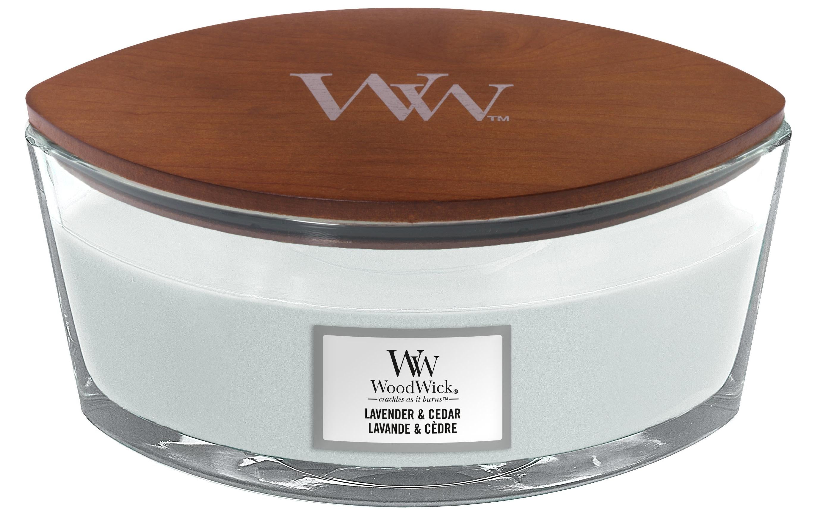Woodwick Duftkerze Lavender & Cedar Elipse