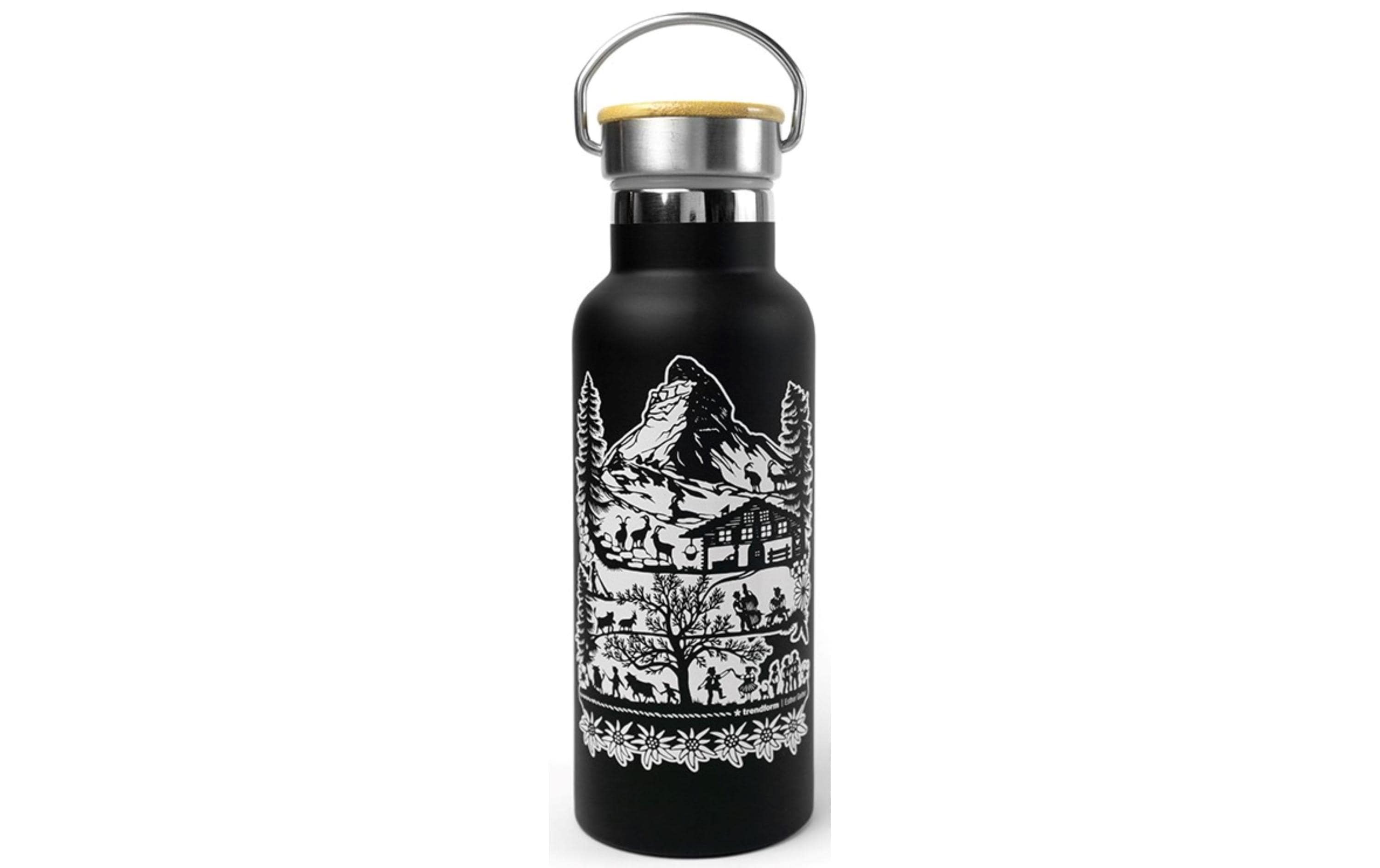 Trendform drinking bottle Swiss Tradition 500 ml, black
