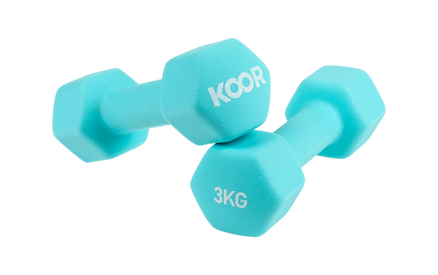 KOOR dumbbell set 3 kg, blue