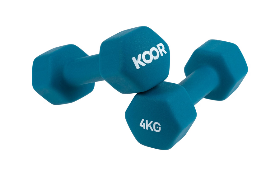 KOOR dumbbell set 4 kg, turquoise