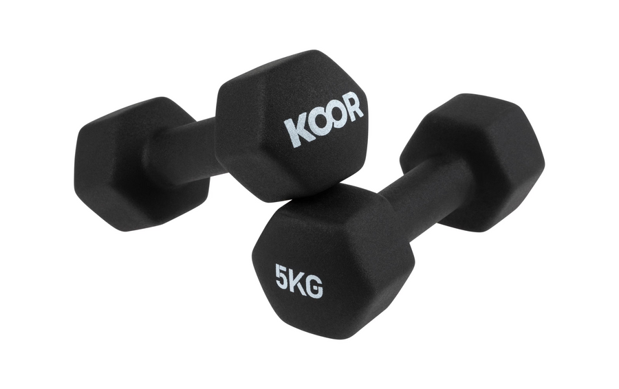 KOOR Manubrio-Set 5 kg, Nero
