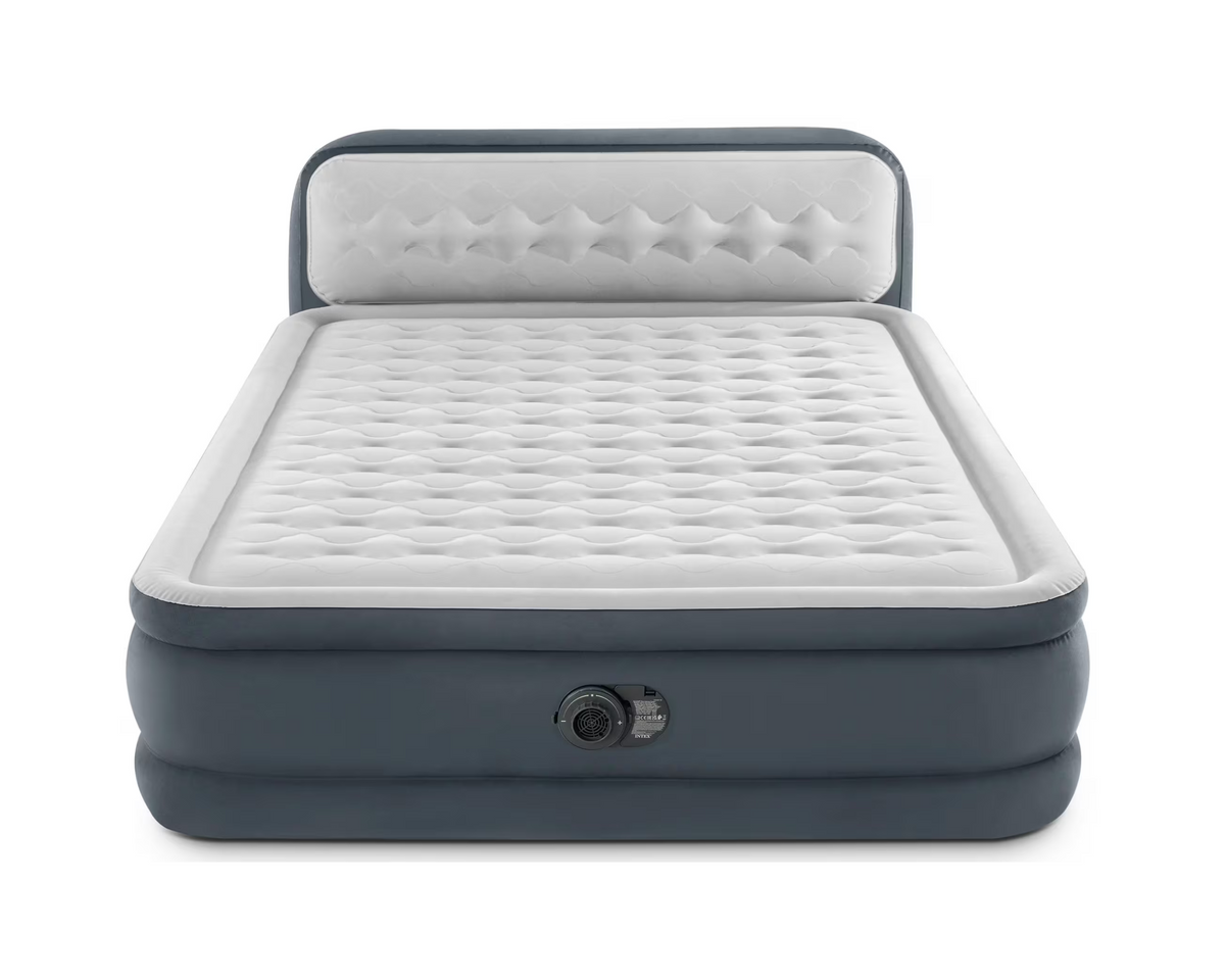Intex Materasso gonfiabile Dura Beam con Headboard Queen 152 x 236 x 46 cm