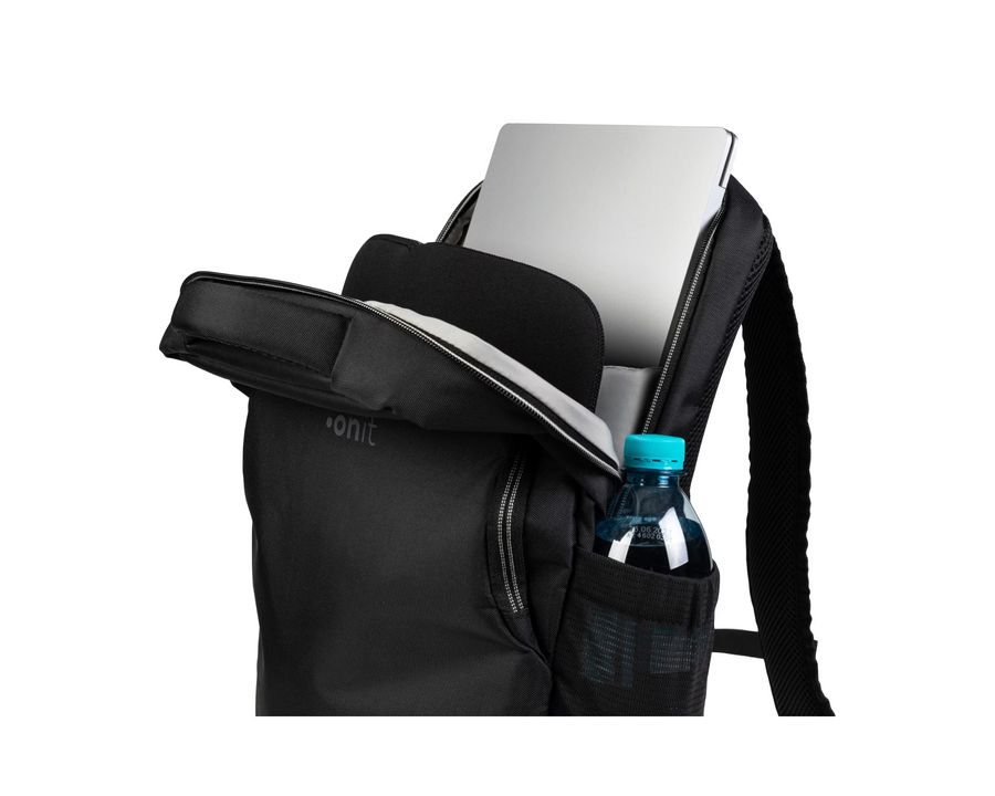 onit Notebook-Rucksack Slim 15.6 ", 14 l, Schwarz