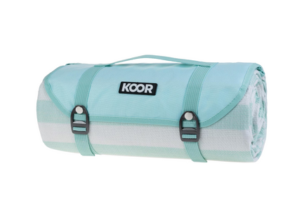 KOOR picnic blanket Stripes Mint 200 x 300 cm