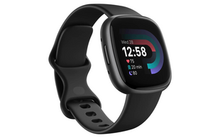 Fitbit GPS-Sportuhr Versa 4 Smartwatch Schwarz/Schwarz