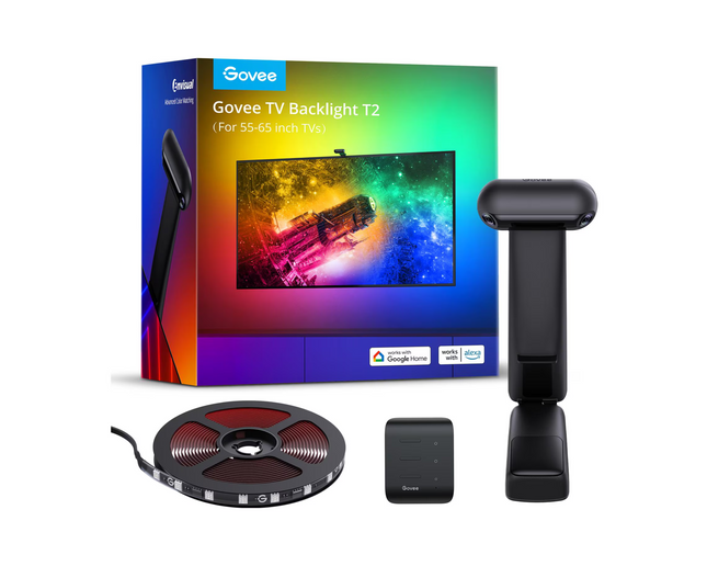 Govee Envisual TV Backlight T2, 55"-65", RGBIC, WiFi, BT