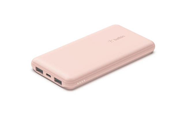 Belkin Power Bank Boost Charge 3-Port 10000 mAh, Pink