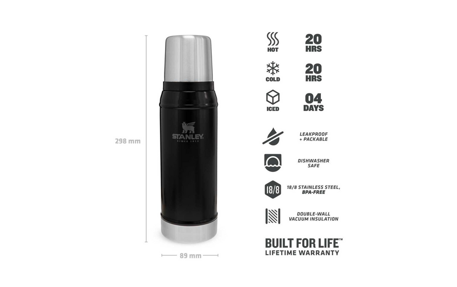 Stanley 1913 bouteille thermos Classic 750 ml, noir 
