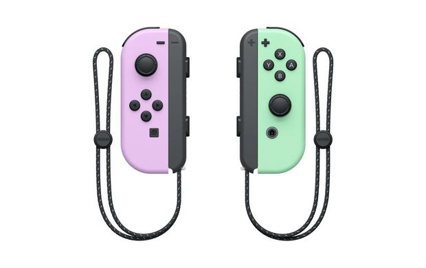 Ensemble Joy-Con pour manette Nintendo Switch Violet pastel/vert