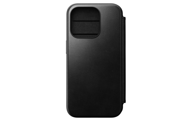 Nomad Modern Horween Étui portefeuille en cuir pour iPhone 15 Pro Noir