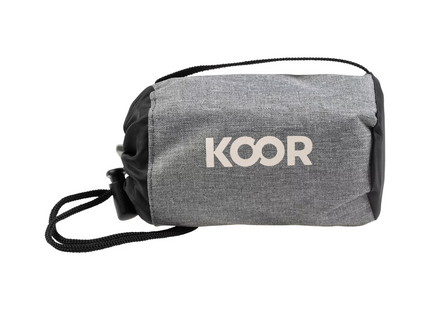 KOOR sleeping bag, sleeping bag liner and travel pillow set grey