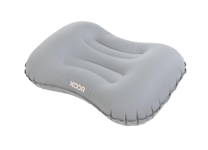KOOR sleeping bag, sleeping bag liner and travel pillow set grey