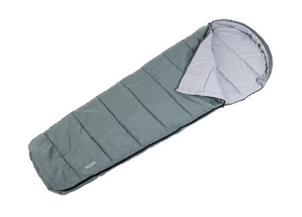KOOR sleeping bag, sleeping bag liner and travel pillow set grey