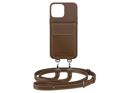 Urbany's Necklace Case Handekette+ iPhone 15 Pro Espresso Martini