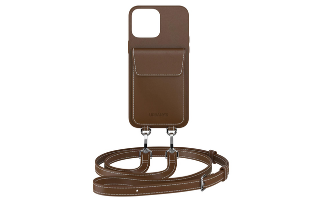 Urbany's Necklace Case Handekette+ iPhone 15 Plus Espresso Martini
