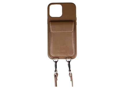 Urbany's Necklace Case Handekette+ iPhone 15 Pro Max Espresso Martini