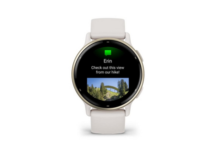 GARMIN GPS-Sportuhr Vivoactive 5 Elfenbein/Cremegold