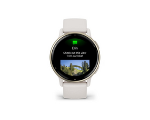 GARMIN GPS sports watch Vivoactive 5 ivory/cream gold
