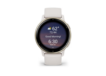 GARMIN GPS-Sportuhr Vivoactive 5 Elfenbein/Cremegold