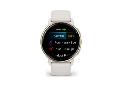 GARMIN GPS-Sportuhr Vivoactive 5 Elfenbein/Cremegold