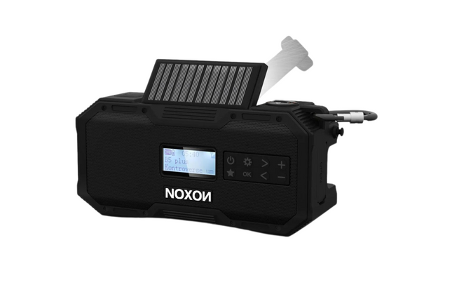 Noxon DAB+ Radio Dynamo Solar 411 Schwarz