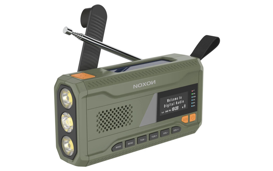 Noxon DAB+ Radio Dynamo Solar 211 Grün