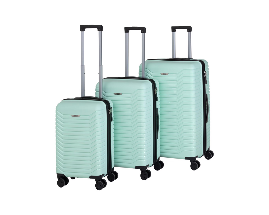 KOOR Manila 3-piece travel suitcase set, Mint
