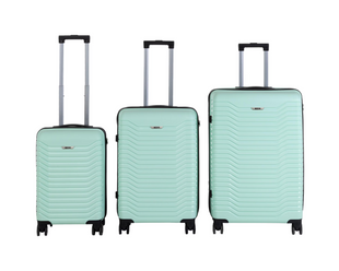 KOOR Manille set de valises de voyage 3 pièces, menthe