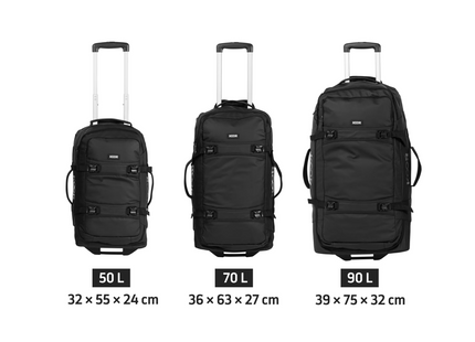 KOOR valise de voyage Jiibs 50 L, noir