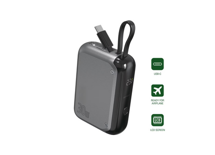 4smarts Powerbank Pocket 10000 mAh, space gray