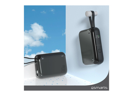 4smarts Powerbank Pocket 10000 mAh, space gray