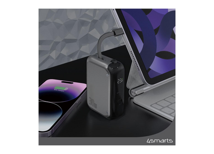 4smarts Powerbank Pocket 10000 mAh, space gray
