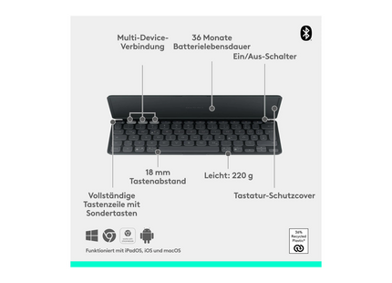 Clavier Logitech Keys-To-Go 2 Graphite