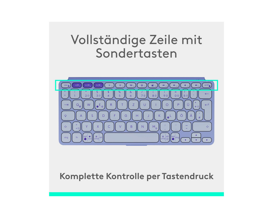 Logitech Tastiera Keys-To-Go 2 lilac