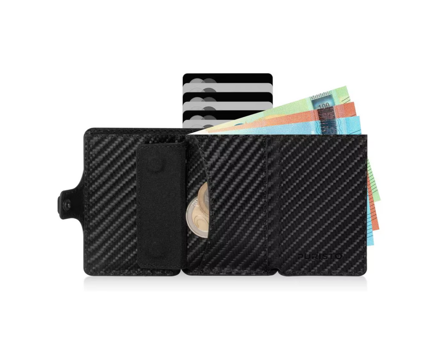 ZNAP Portafoglio KLIK Magnet Slim XS, Carbon