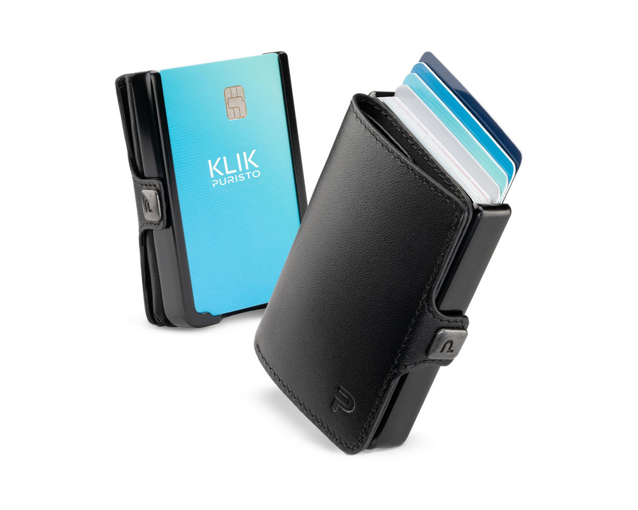 ZNAP Portafoglio KLIK Slim XS, Nero