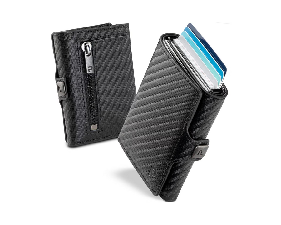 ZNAP Portafoglio KLIK Zip Slim Carbon