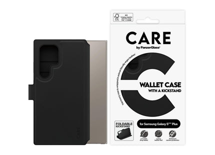 CARE Back Cover Wallet Case Kickstand Galaxy S25 Ultra Schwarz