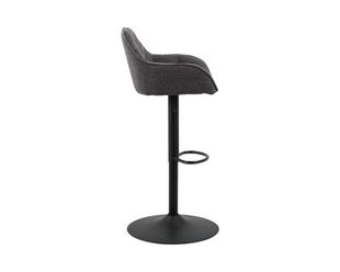 AC Design Barhocker Brooke, 2 Stück, 52 x 109 cm, Anthrazit
