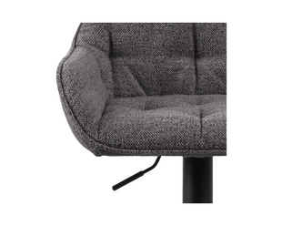 AC Design Barhocker Brooke, 2 Stück, 52 x 109 cm, Anthrazit