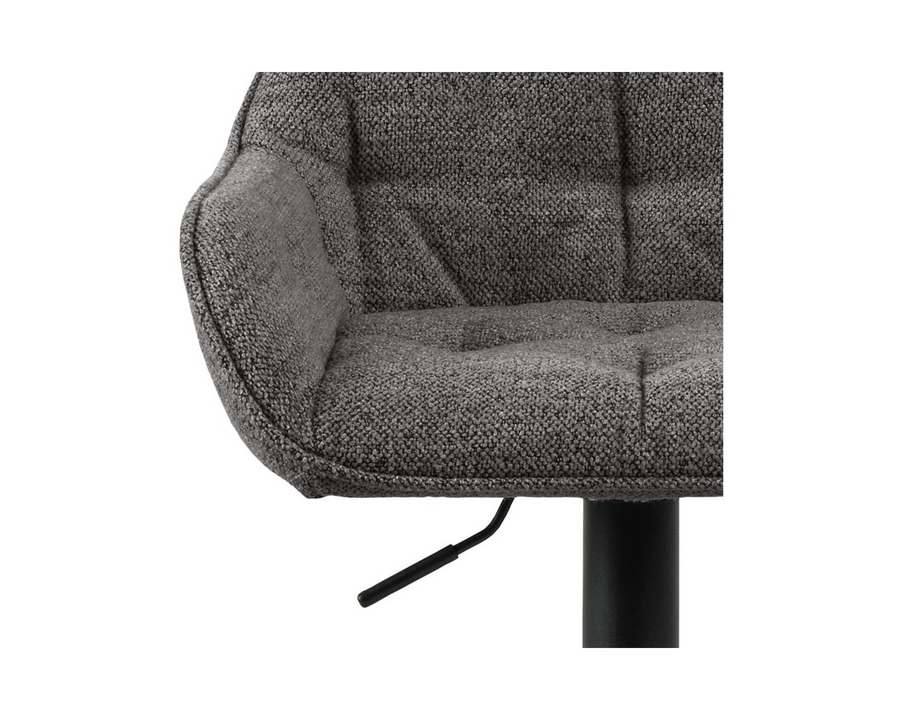 AC Design Sgabello da bar Brooke, 2 pezzi, 52 x 109 cm, Antracite