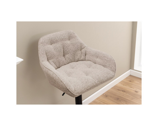 AC Design Barhocker Brooke, 2 Stück, 52 x 109 cm, Beige