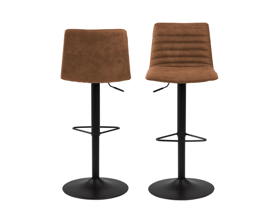 AC Design Sgabello da bar Kimmy, 2 pezzi, 50 x 110.5 cm, Camel