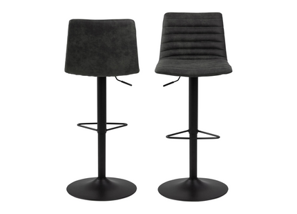 AC Design Barhocker Kimmy, 2 Stück, 50 x 110.5 cm, Anthrazit